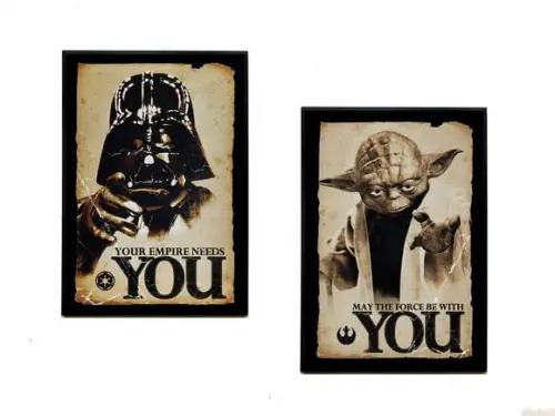 Dupla de quadros Star wars (you)