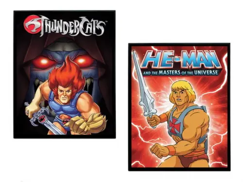 Dupla de Quadros Thundercats e He-man