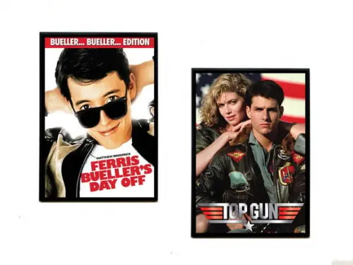 Dupla de Quadros Top Gun e Curtindo a Vida Adoidado