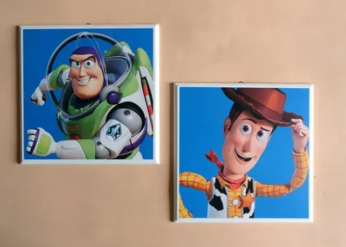 Dupla de quadros Toy Story Buzz e Woody