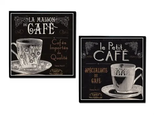 Jogo de Quadros Café preto