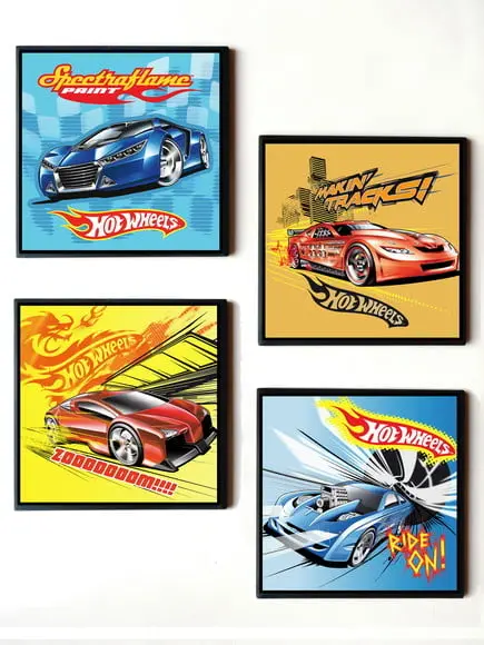 Jogo de Quadros Hot Wheels