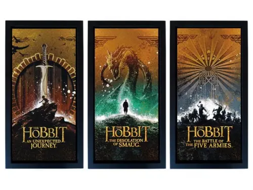 Jogo de Quadros o Hobbit Minimalista