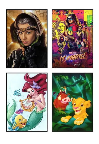Kit de Placas Decorativas Disney