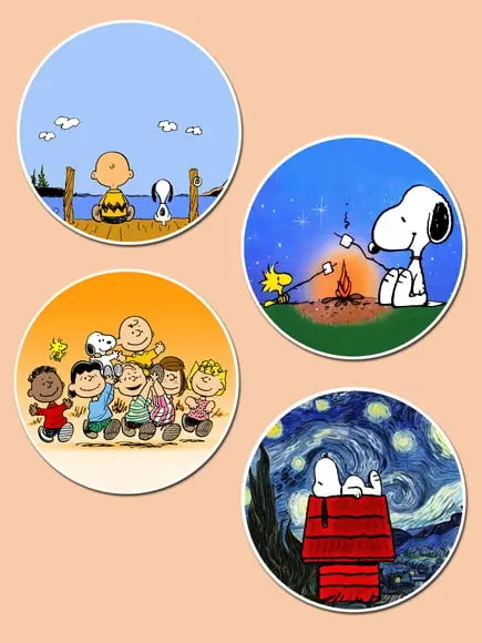 Kit de Placas Redondas Peanuts