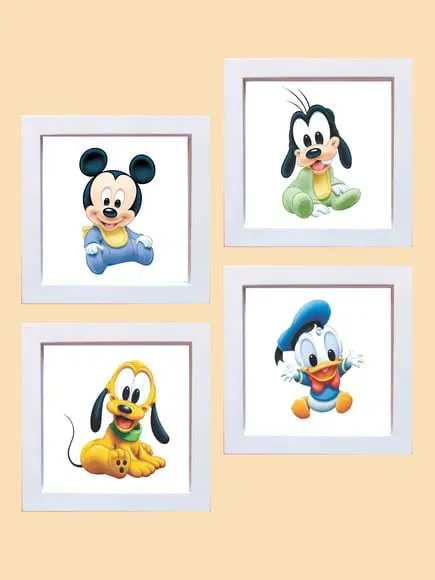 Kit de Quadrinhos Disney Babies Fundo Branco