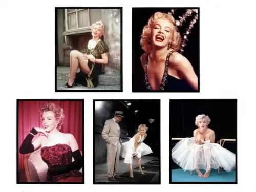 Kit de Quadros Marilyn Monroe Colorido