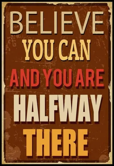 Placa Decorativa Believe You Can
