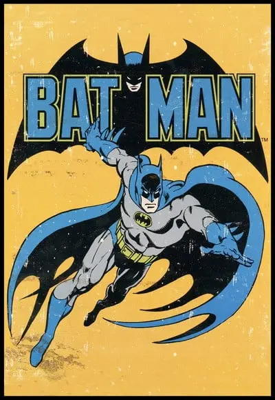 Placa Decorativa Batman Vintage