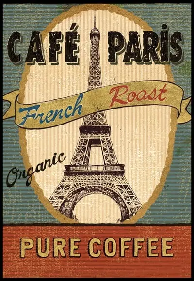 Placa Decorativa Café Paris