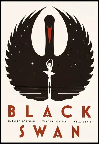 Placa Decorativa Cisne Negro