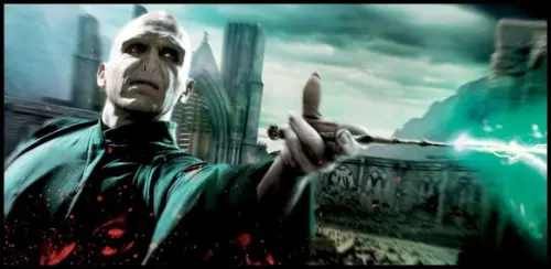 Placa Decorativa Harry Potter Duelo Voldemort