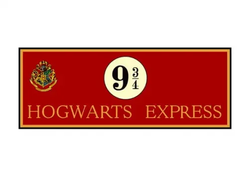Placa Decorativa Harry Potter Hogwarts Express 9 3/4