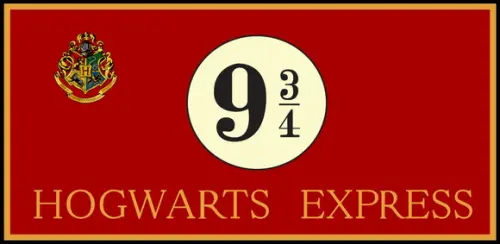Placa Decorativa Harry Potter Hogwarts Express