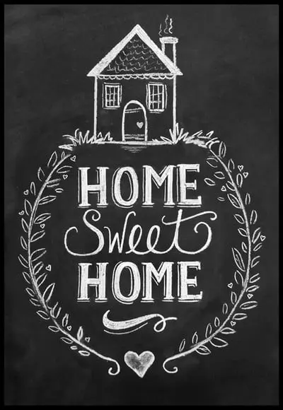 Placa Decorativa Home Sweet Home