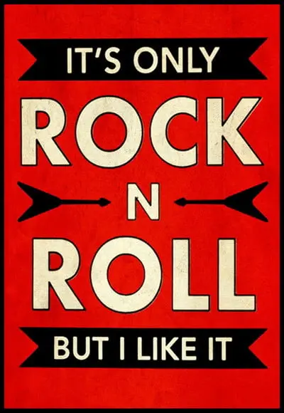 Placa Decorativa It's Only Rock And Roll