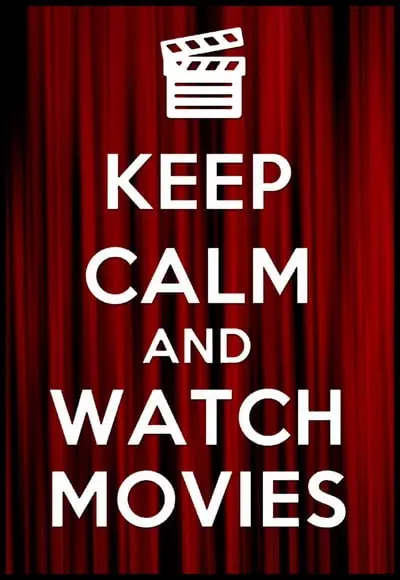 Placa Decorativa Keep Calm And Watch Movies