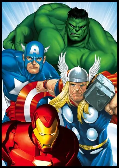 Placa Decorativa os Vingadores