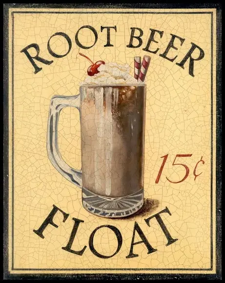 Placa Decorativa Root Beer Vintage
