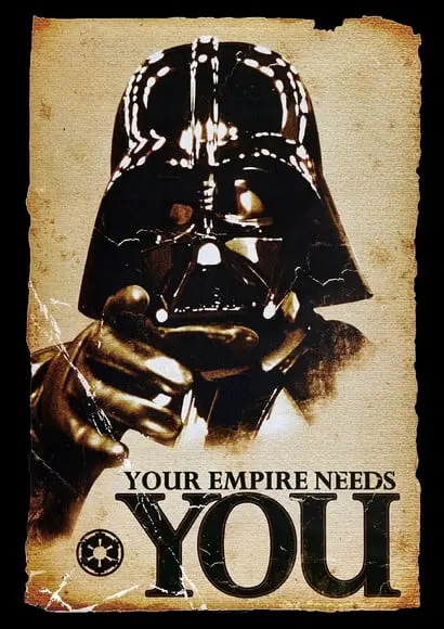 Placa Decorativa Star Wars Darth Vader (you)