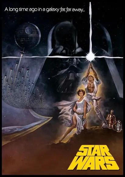 Placa Decorativa Star Wars Uma Nova Esperança
