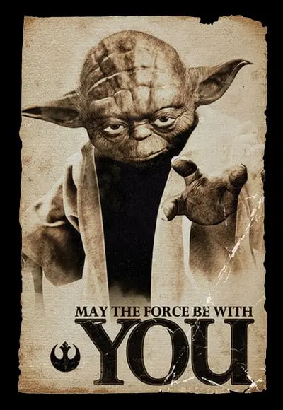 Placa Decorativa Star Wars Yoda (you)