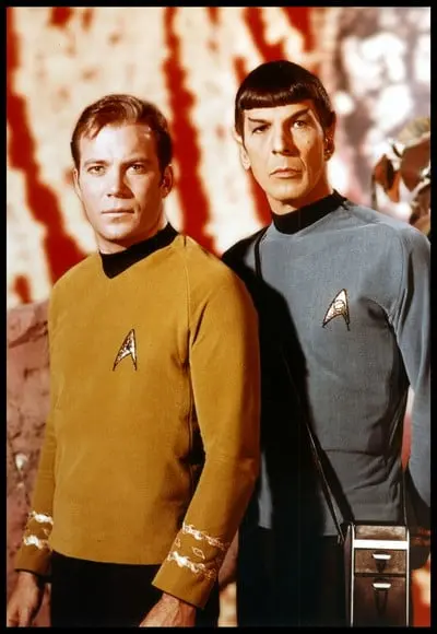 Placa Decorativa Startrek Kirk e Spock