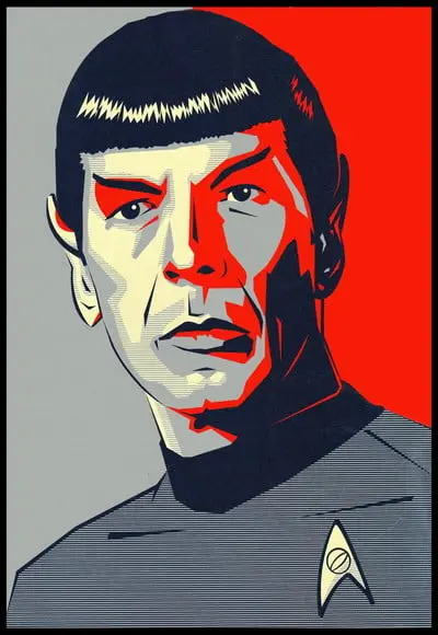 Placa Decorativa Startrek Spock