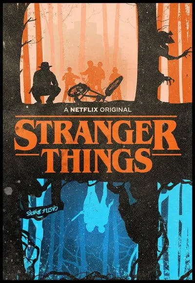 Placa Decorativa Stranger Things Minimalista 2