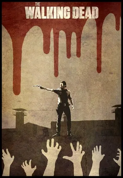 Placa Decorativa The Walking Dead Minimalista
