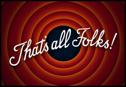 Placa Decorativa That's All Folks