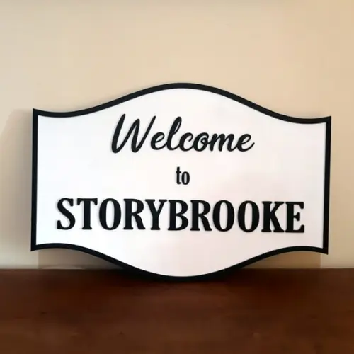 Placa em mdf Welcome To Storybrooke