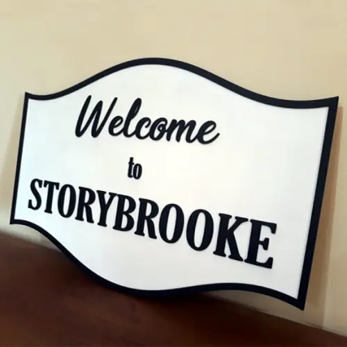 Placa em mdf Welcome To Storybrooke