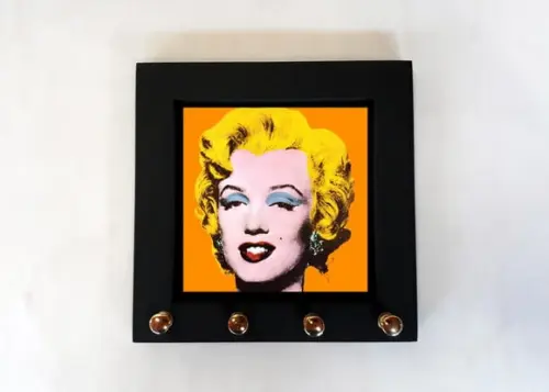 Porta Chaves Marilyn Monroe Pop Art Laranja