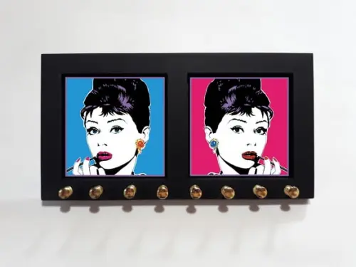 Porta Colar Audrey Hepburn Pop Art