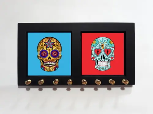 Porta Colar Caveiras Mexicanas