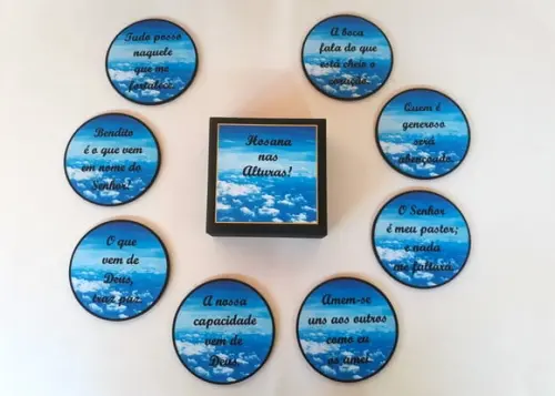 Porta Copos Frases Bíblicas