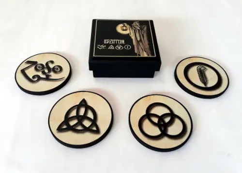 Porta Copos Led Zeppelin Simbolos