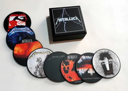 Porta copos Metallica