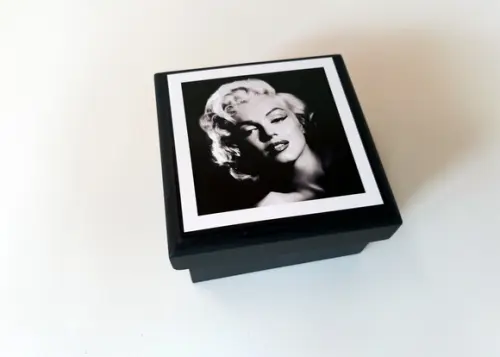 Porta Copos Marilyn Monroe Preto e Branco