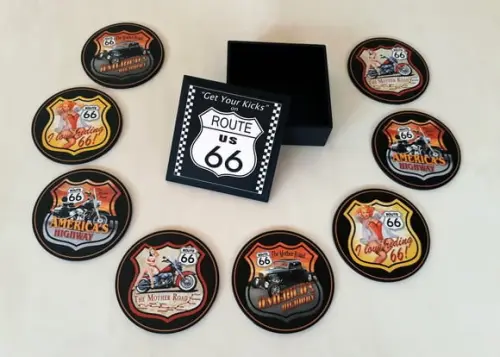 Porta Copos Route 66 002