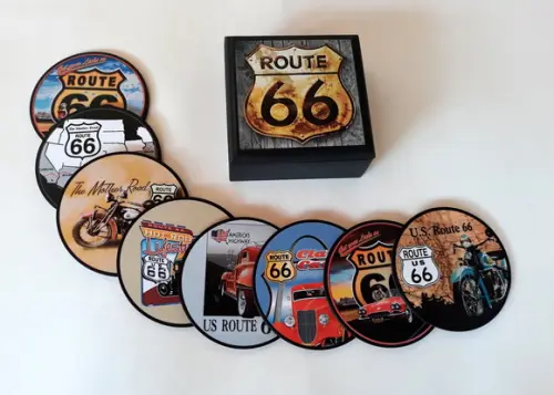 Porta Copos Route 66 001
