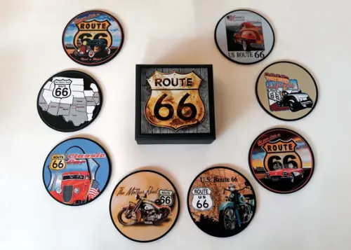 Porta Copos Route 66 001