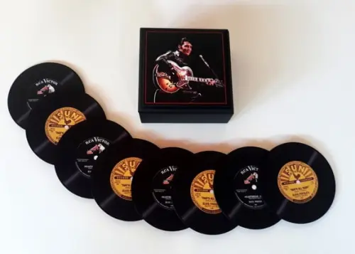 Porta Copos Vinil Single Elvis