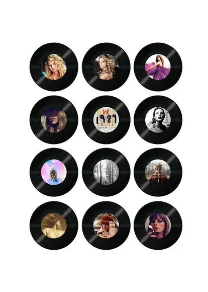 Porta Copos Vinil Single Taylor Swift Capas