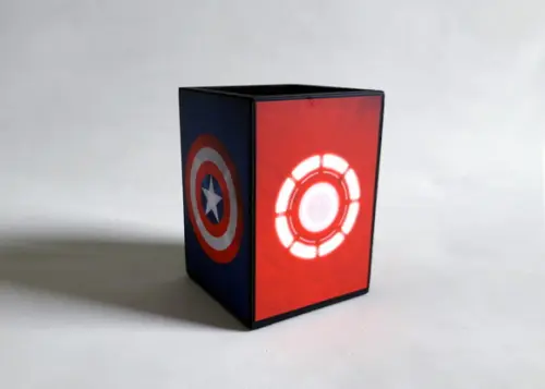 Porta Lápis Heróis Símbolos Minimalista
