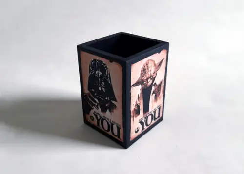 Porta Lápis Star Wars Vader e Yoda