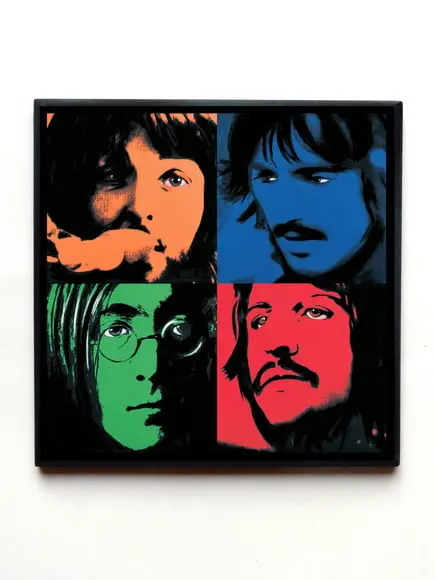 Quadro Beatle S Colorido
