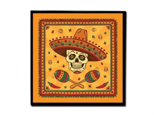 Quadro Caveira Mexicana