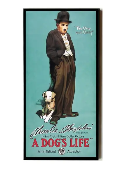 Quadro Chaplin Vida de cachorro (Cartaz)